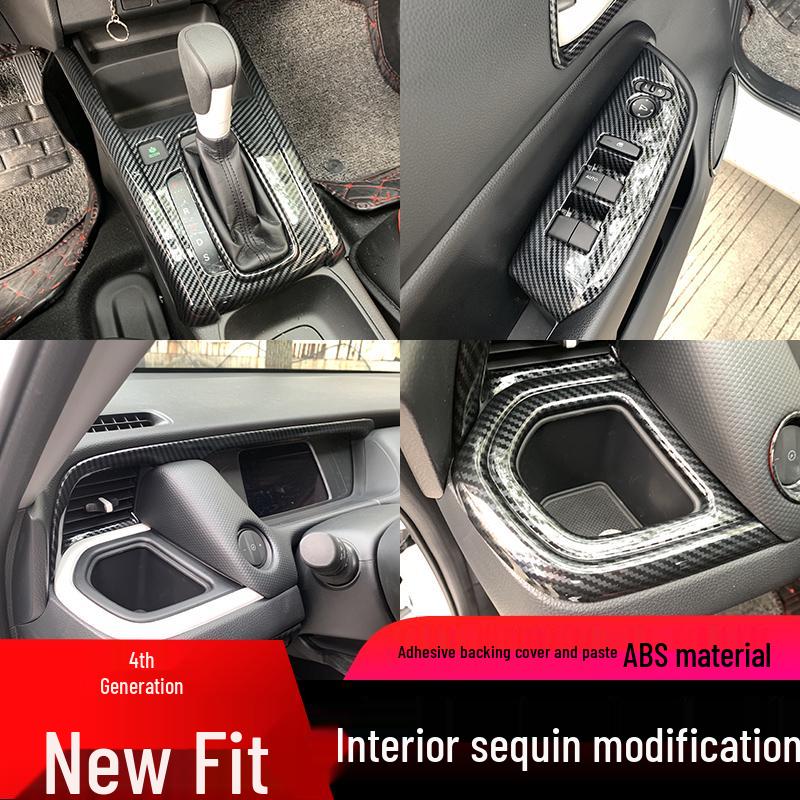 Gear Shift and Cup Holder Decorative Frame for 2021-2024 Fit LIFE (4th Gen)
