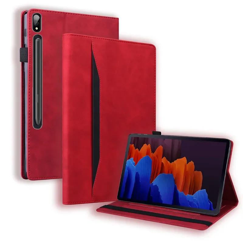 For Samsung Tab S7 Fe Case Fashion Wallet Stand PU Leather Cover for Tab S9 FE Case for Samsung Tab S9 FE Plus S8 S10 Plus 12.4"