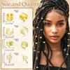 40-Piece Dreadlock Hair Ring Set for Europe and America