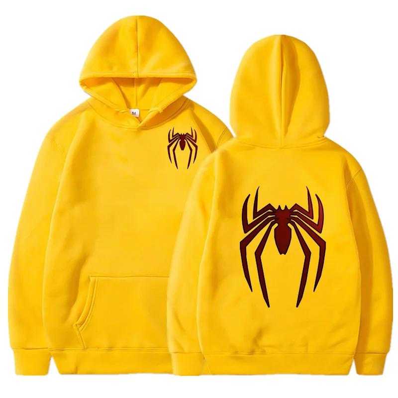 Comfortable Hoodie Street Fashion Spider Print Sportswear Women's Casual Fun Loose Hoodie Spider clothing