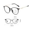 Ladies Round Frame Multifocal Presbyopia Glasses Anti Blue Light Finished Progressive Reading Eyeglasses Prescription Eyewear