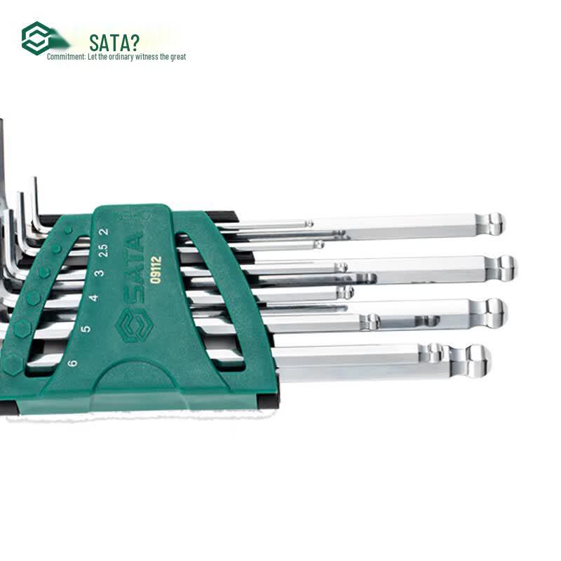 SATA 10-Piece Extra Long Ball End Hex Key Set