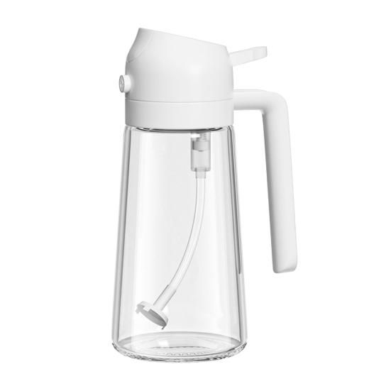 Oil Sprayer Bottle for Kitchen 2 In 1 Glass Oil Dispenser
