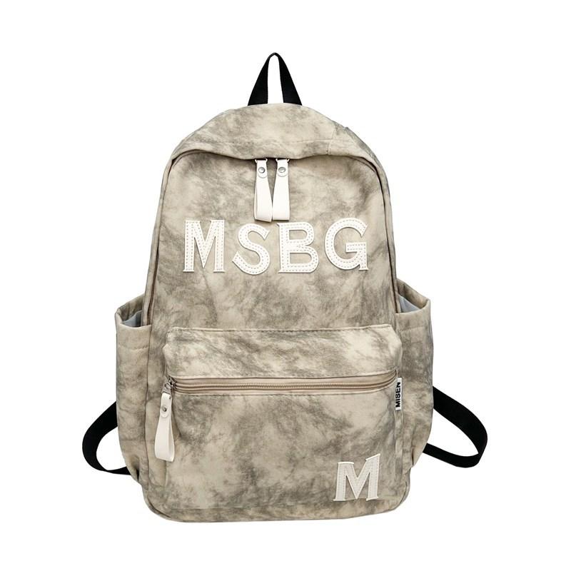Highly Stylish High School Student Backpack Washable Tie-Dye Trendy And Cool Casual Travel Backpack Large-Capacity Student Backpack For Men