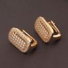 UMCHO Yellow Gold Color Earring Fashion Zircon Earrings Earrings Clasp for Women