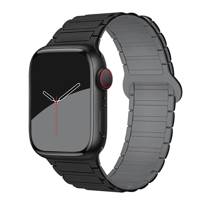 Compatible Silicone Magnetic Strap for Apple Watch Series 8/9 & S10