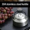 Outdoor Camping Coffee and Teas Kettles Portable Teapot Stainless Steels Camp Teas Coffee Pot Water Boilers for Picnics