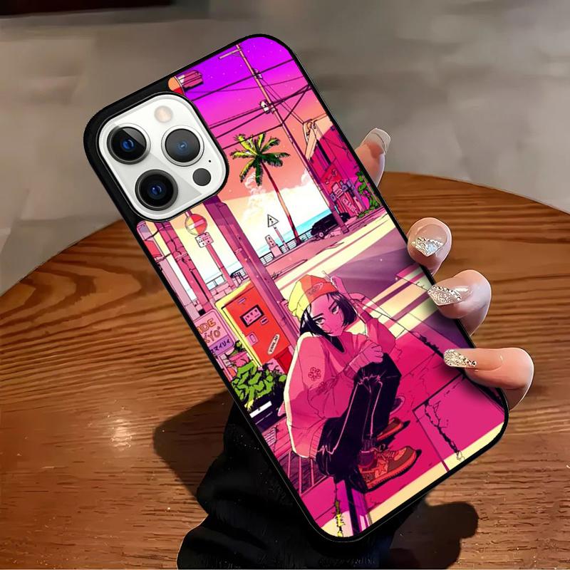 Japanese Style Anime Phone Case For iPhone 17 Air 16 15 14 13 12 11 Pro Max Max Plus Bumper Case Cover