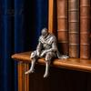 Medieval Knight Figurine 3D Printed Resting Figurine, Edge Sitting Dark Fantasy Niche Trendy Room Decoration Statue, Armored Warrior Shelf Sitter
