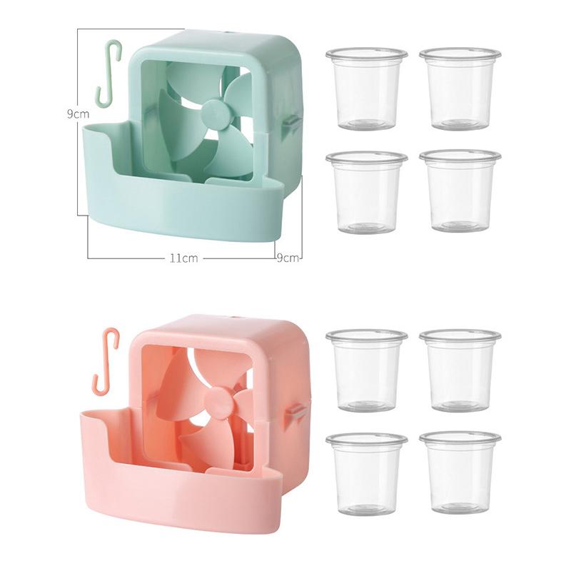 Electric Fan Cooling Storage Box Ice Storage Box Fast Cooling Portable Household With Hanging Hook For Electric Fans Ice Holders