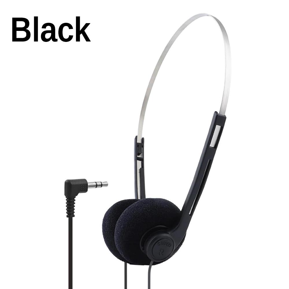Portable Retro Wired Over-ear Headphones Stereo Adjustable Headband Headphones for Most Mobile Playback Devices Sports Earphones