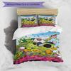 3pcs Plants Vs. Zombies Pattern Bedding Set Duvet Cover Set Includes Duvet Cover &pillowcases, Perfect All Season Bedroom Decoration & Gift