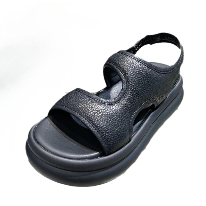 Casual Platform Sandals Woman Summer Trend Pumps Party Elegant Medium Heel Women Dermis Shoes Flats Designer Beach Sandals Girls