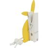 Yellow Wooden Bunny-Shaped Clothespins - Easter Decorations 6 pcs.