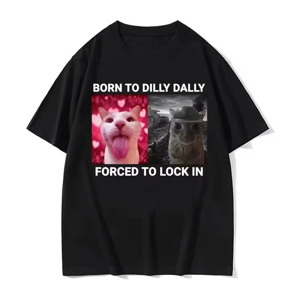 

ZX Dilly Dally is forced to lock in interesting cat enthusiast womens clothing short sleeves for the 2026 Chinese New Year 3XL