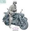 Sol Model WWII German KS750 Military Motorcycle with Field Military 3D Printer MM900 1/35 Police, Kit, (Motorcycle)