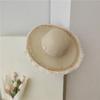 Hat Women's Summer Dome Burr Fringed Sunshade Straw Hat Seaside Vacation Beach Hat Sunshade Sun Hat