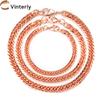 Bracelets en Cuivre Pur pour Hommes Femmes Chaîne Cubaine Ajustable Fermoir Mousqueton Largeur 6mm Anti-rayures Masculin 7-10.5 Pouces Bijoux