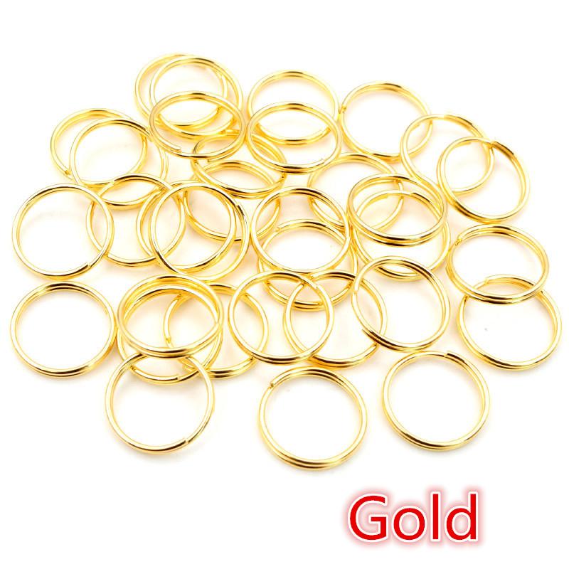 50-200pcs 5 6 8 10 12 mm Open Jump Rings Double Loops Gold Silver Color Split Rings Connectors For Jewelry Making Supplies DIY