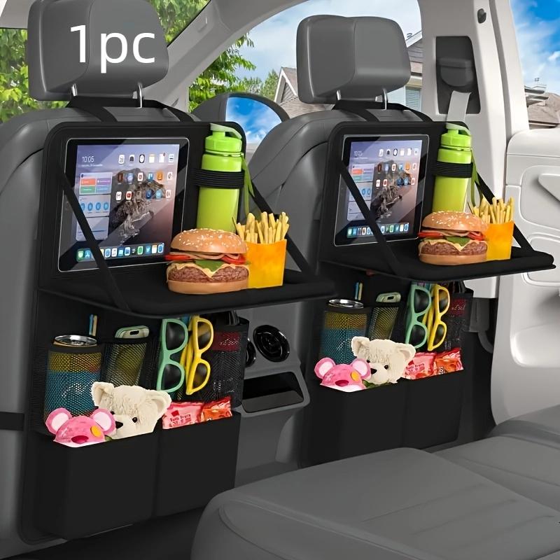 

Multifunctional Car Storage Bag Tablet Holder Cup Storage Kick Mat 9 Pockets Suitable Cars Trucks Kick Guard Oxford Cloth