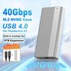USB4 40Gbps M.2 NVMe SSD Enclosure with Cooling Fan PCIe 4.0 Solid State Drive Case Compatible with Thunderbolt4/3 PCAccessories