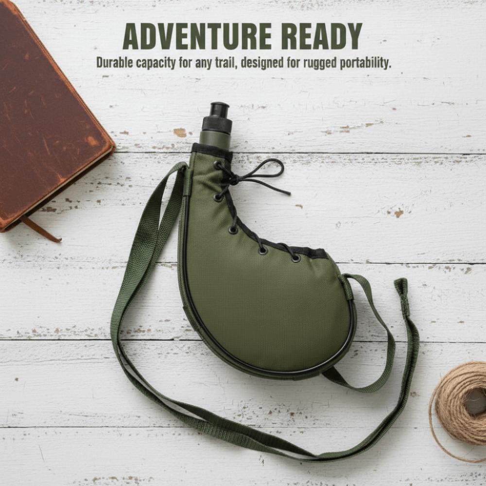 Oxford Cloth Outdoor Water Bottle Lightweight Water Canteen Durable Sports Bottles  Backpacking