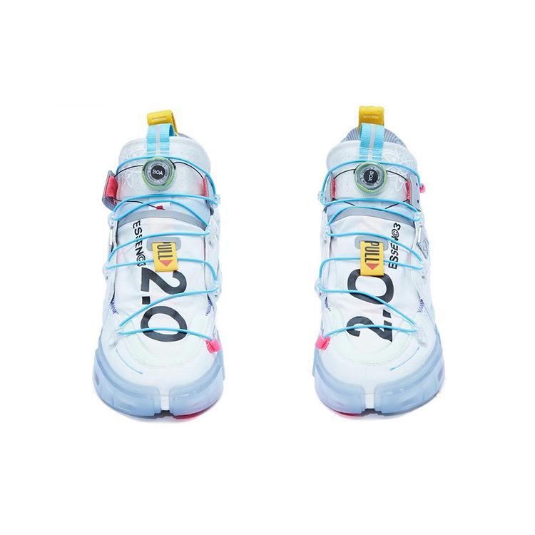 Li Ning Essence 2 Futuristic Slip Resistant Abrasion Resistant Low top Sports Casual Shoes Men's White Gray AGWR021-2