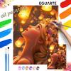 Disney Rapunzel oil paint by numbers painting kit handmade diy home decor gifts, creative art wall decor for bedroom living room painting