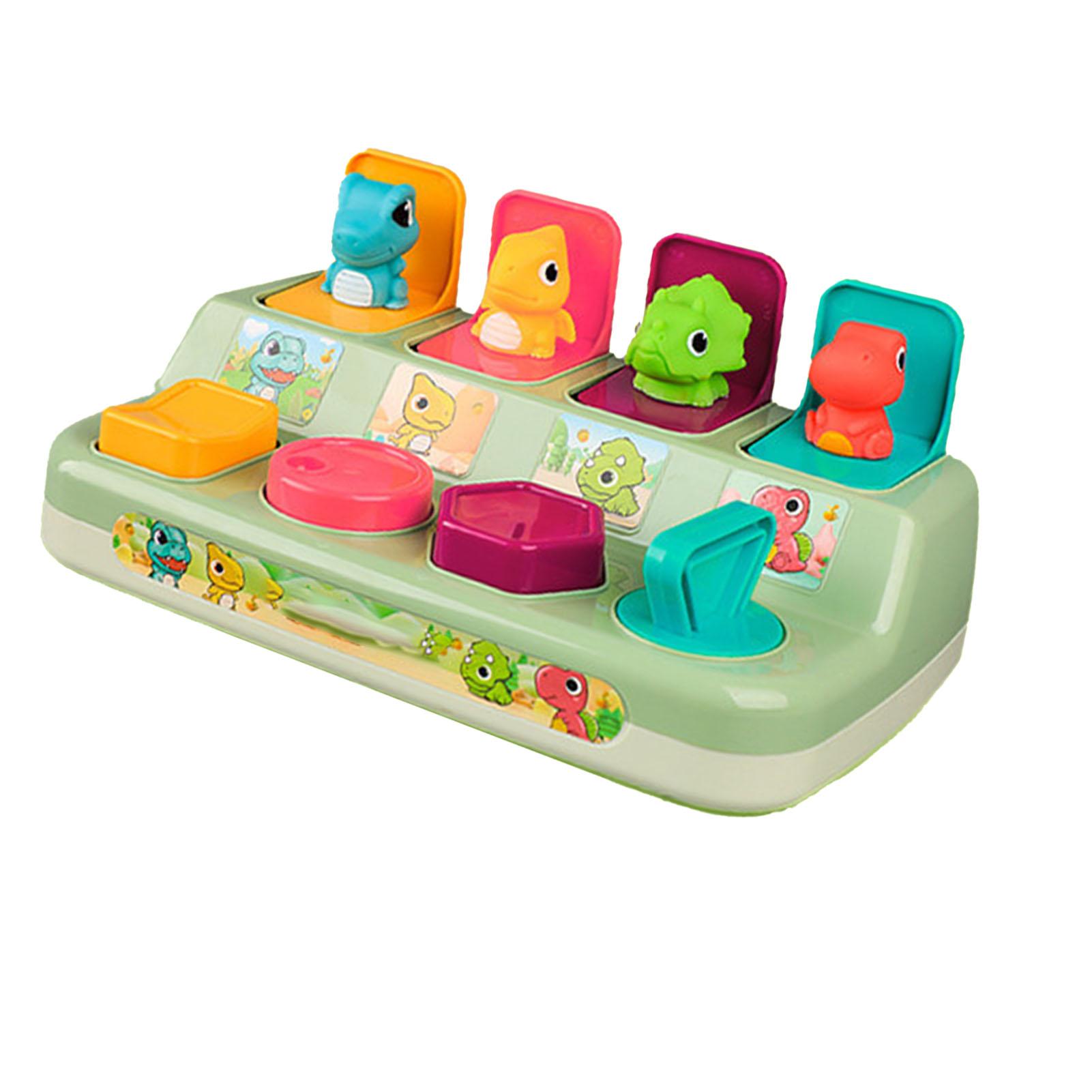 

Baby Popup Toy Colorful Early Education Development Popup Dinosaur Toy for Toddlers