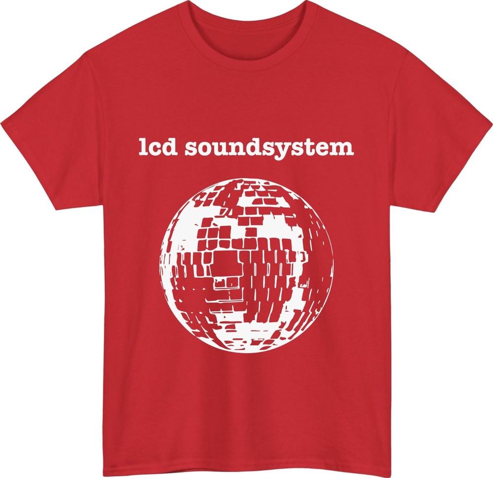 Lcd soundsystem disco ball tshirt retro indie dance punk music band gift top S