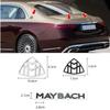 1pcs 3D ABS  Maybach Side Emblem Car GLS GLE S500 Logo sticker Rear Bumper tail door trunk sticker Emblem styling Accessories