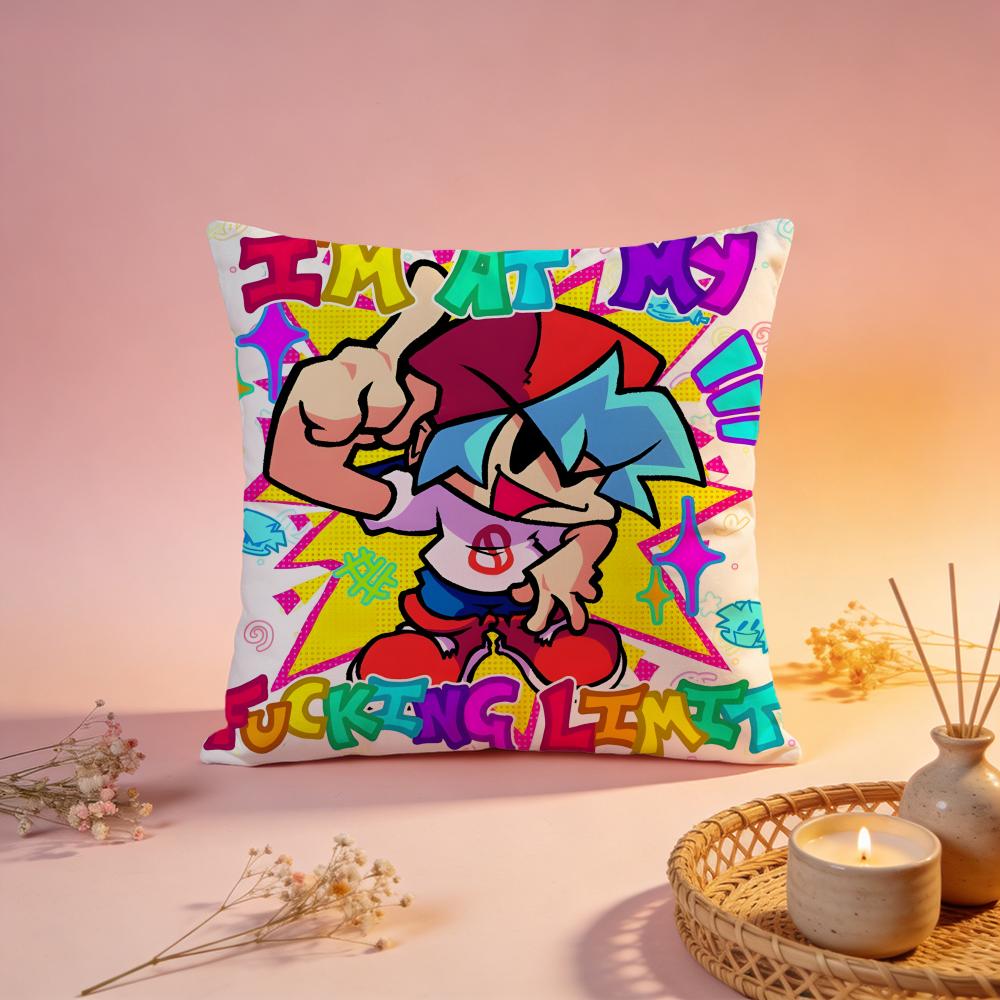 Fashion Ffriday Night Funkined Cushion Cover Comfortable Durable Pillow Cover MultiScene for Home Office Car Sofa
