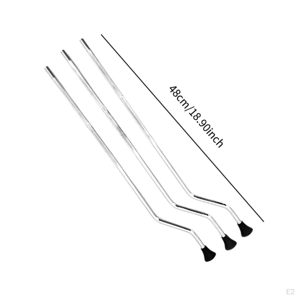 3x náhradní nohy podlahového bubnu Tom Drum Příslušenství Protiskluzový hardware Pevný stojan