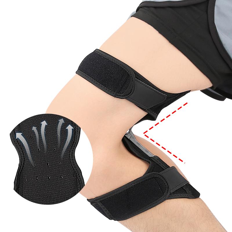 Power Knee Brace Joint Support Power Knee Stabilizer Pads Protective Gear Booster with Powerful Springs for Men/Women Weak Legs