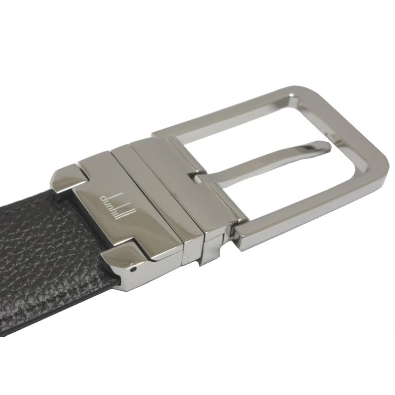 [Dunhill] Men's Belt 26R4T32MD001 35MM TG REED PDP DSPSG LTR, BLACK, 42 [Reversible][Adjustable Size] [Used]
