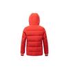 Anta Letter Print Pattern Zipper Hooded Down Jacket Women Outerwear Red 162247910-2