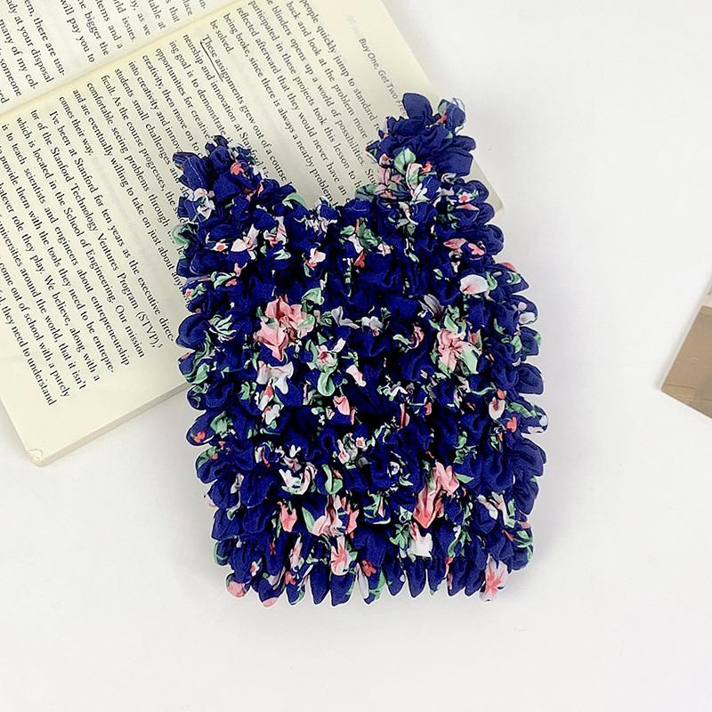 Magische Knitter-Großraum-Tragbar-Blasen-Faltbar-Ananas-Tasche Einziehbare Aufbewahrung Einkaufsbeutel One Size blau