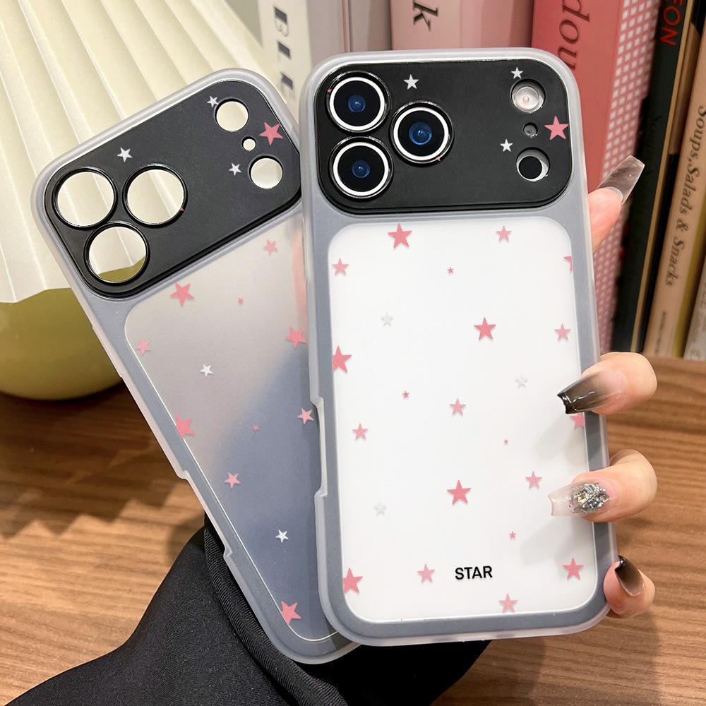 Pink Little Star for iPhone17ProMax 2-in-1 Mobile Phone Soft Case Apple 16 Niche 15 Anti-drop 17