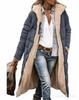 Women's Solid Color Hooded Cotton Coat, Long Sleeve, Slim Fit, Double-Sided Wear Cardigan Jacket