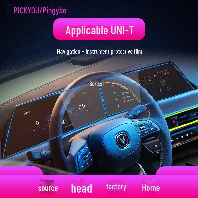 "24 Changan UNIZ/UNIK/UNIV Navigation & Central Control Tempered Film for Car Interior Protection"