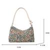 Trendy Vintage Underarm Bag Print Simple Design Shoulder Bag Large Capacity Women's Handbag for Women