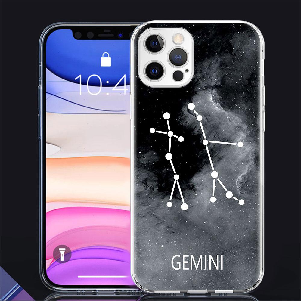 

Чехол Twelve Constellations для Apple iPhone 11 13 14 12 Pro 7 8 Plus XR X XS Max 6 6S 14Pro прозрачный силиконовый чехол для телефона iPhone 14 Pro Max