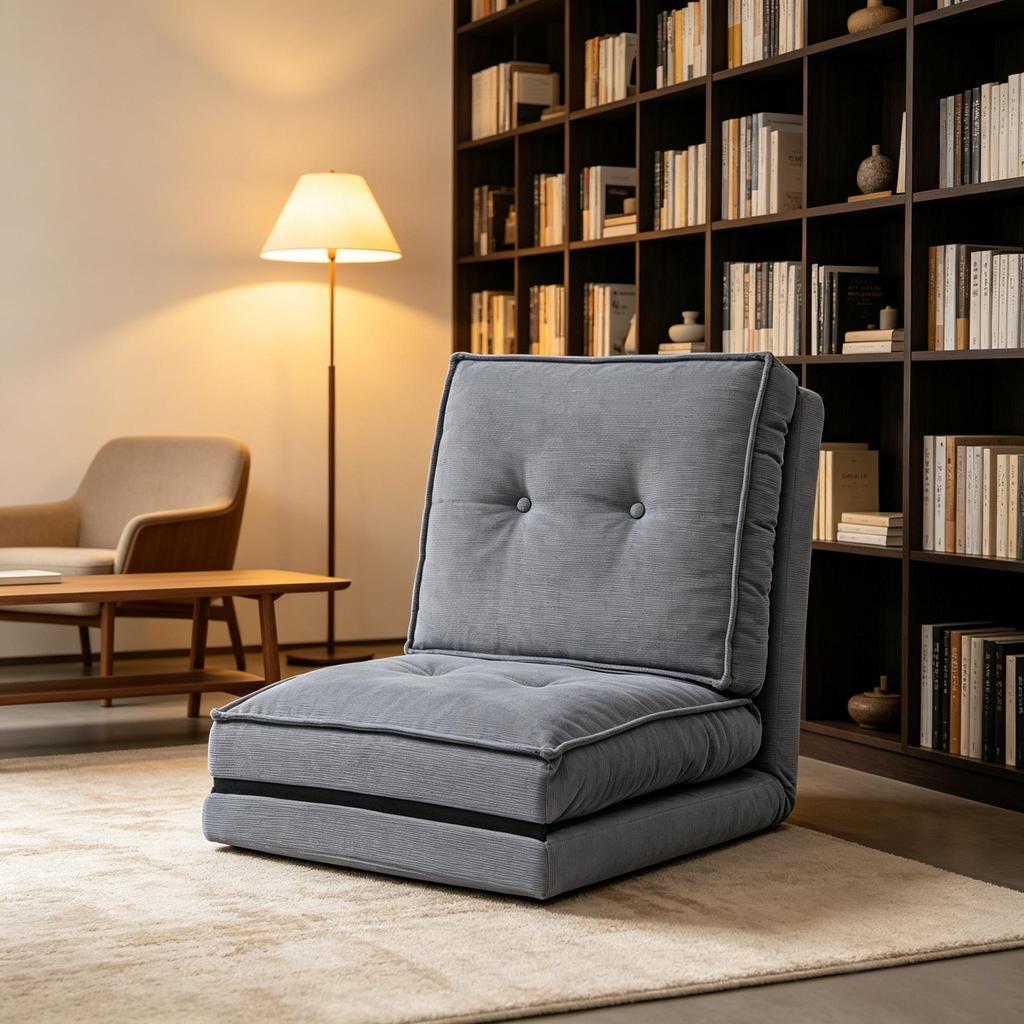 Multifunctional Floor Chair As Seating and Lying Surface, Foldable Relaxation Chair, Flexible Single Chair (only with 1pc Lounge Chair)