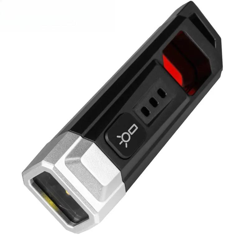 Mini EDC Keychain Lights Rechargeable LED Portable Torch Emergency Anti-snooping Camera Detection Flashlight For Self Defense