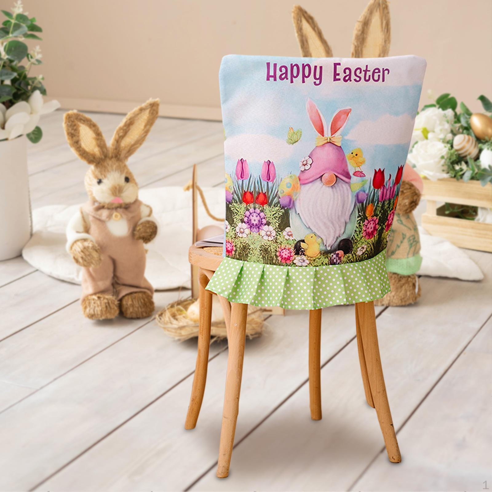 Пасхальный чехол на спинку стула протектор декор прочный модный чехол на сиденье для Style B 964₽