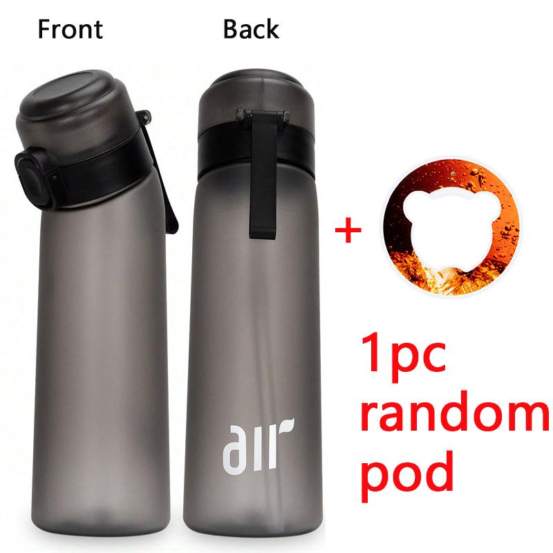 1 Stück Luftaromatisiertes Wasserflasche Mit 1 Stück Zufälligem Geschmacks-Pod Sportliche Duftende Wasserflasche 0 Zucker Aromen Ring Outdoor Wasserbecher