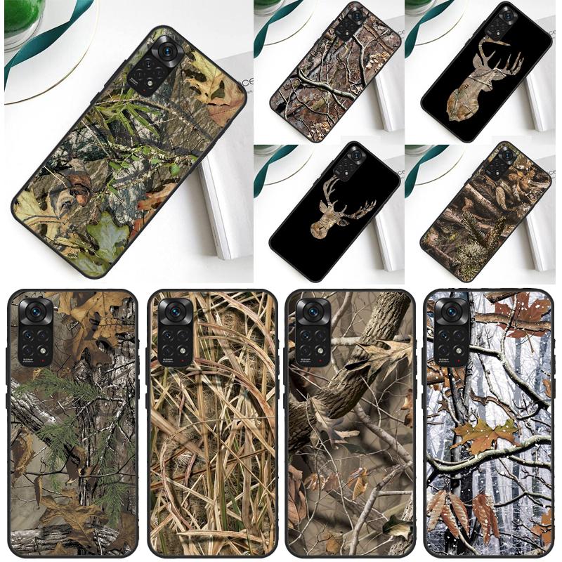 Hunting Camouflage Pattern Case For Xiaomi Redmi Note 13 Pro 14 12 9 10 11 Pro 10S 11S 12S Redmi 14C 13C 10C 12C Cover