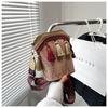 Bolsa Feminina de Alta Qualidade Diagonal Estilo Étnico Nicho Tecida Balde Ombro Combina com Tudo Bolsa de Franjas