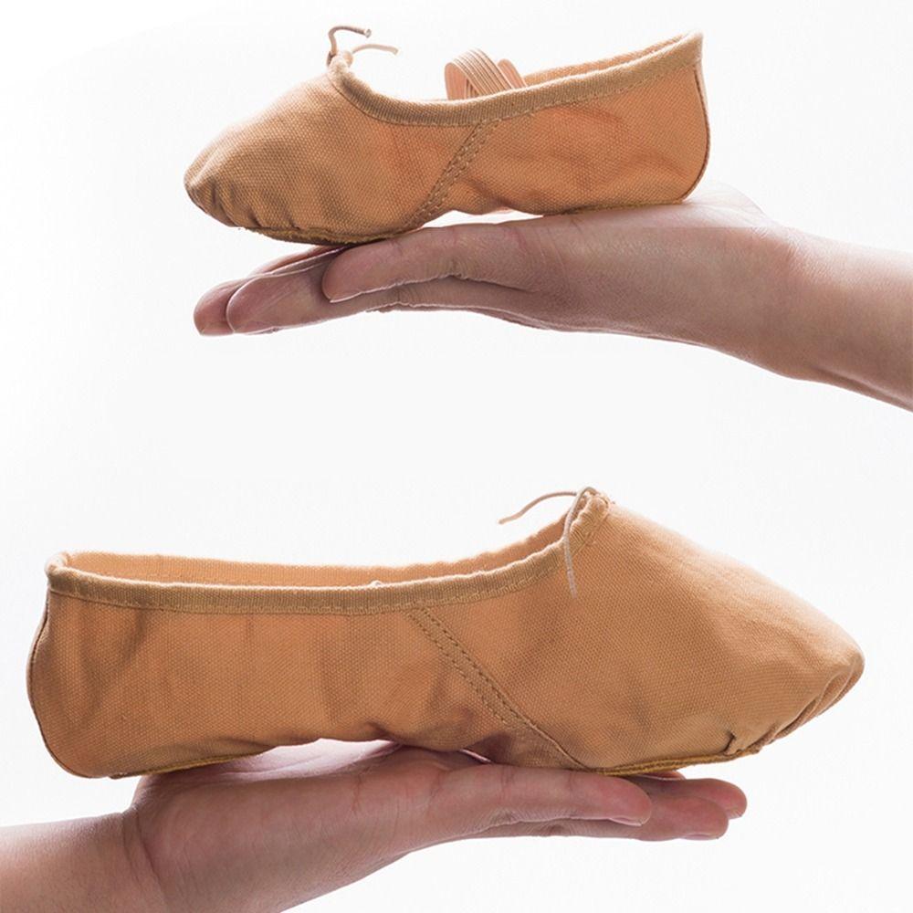 Ballet Dance Latin Dance Leather Canvas Girls Ballet Shoes Gils Shoes Flats Shoes Dance Shoes