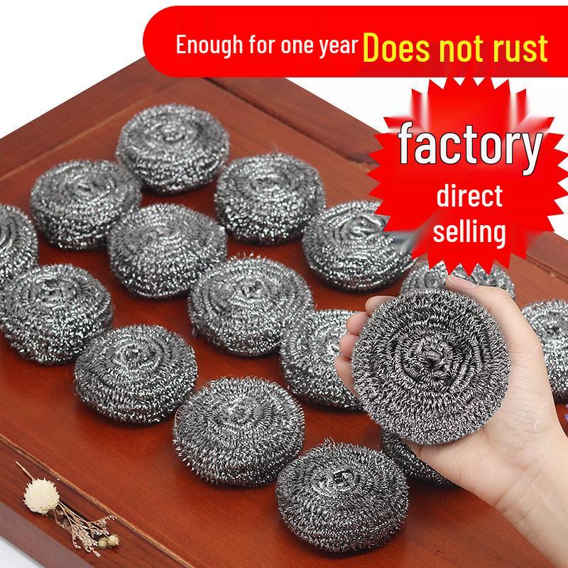 Großer Edelstahl-Reinigungsschwamm, Anti-Verhedderung, 20/30g, Einzelpackung für den Haushalt